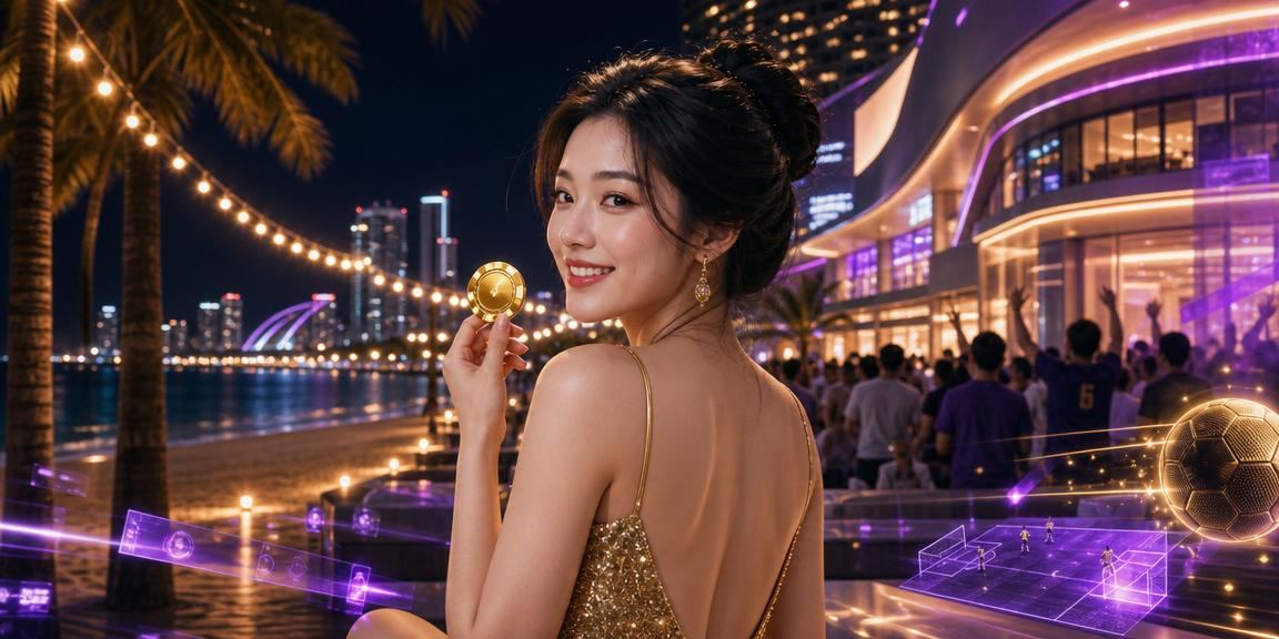 Không khí cá cược thể thao sôi động về đêm tại Nha Trang với ánh đèn neon rực rỡ
